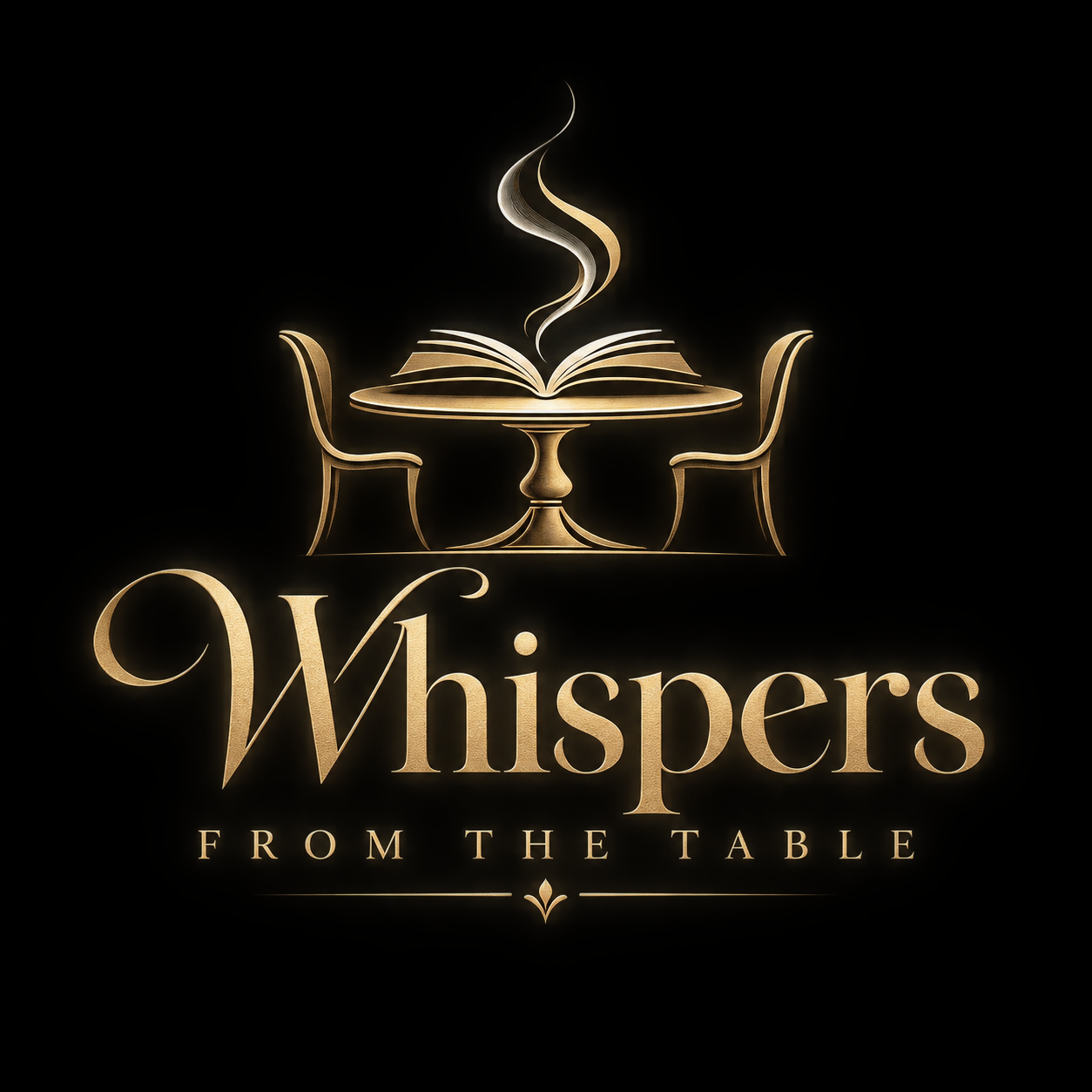 Whispers from the Table gold logo